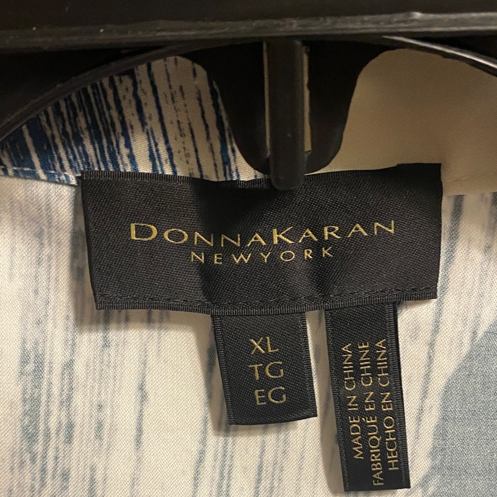 Donna Karan Blue and White Dress size XL - Picture 6 of 9